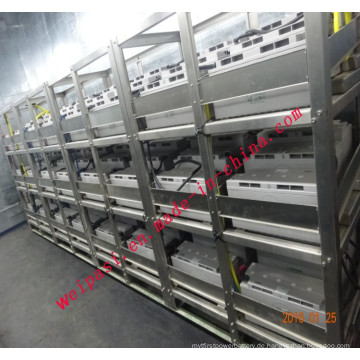 Edelstahl für Batterien Stahlrahmen Batterie Rack Ladezahnstange Kundenspezifischer Service Batterie Montage Racks 316L 204 304